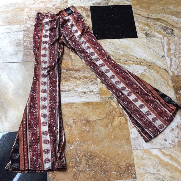 Supersoft flare earthy color/vertical stripe LONG! - Picture 5 of 6